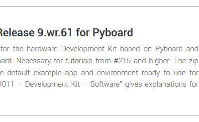 Tutorial #011 – Development Kit – Software