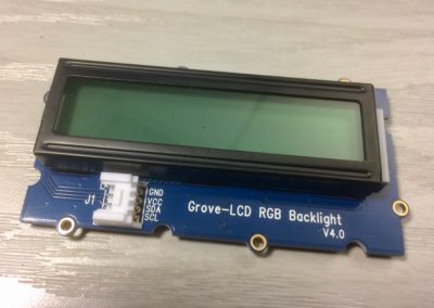 Grove-LCD RGB Backlight screen.