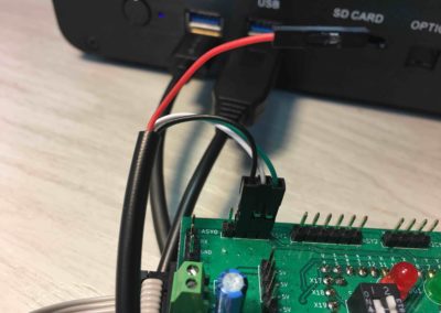 Pyboard connected to the pc