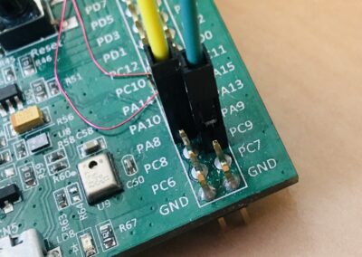How to connect I2C signals of the encoder to the MB997D