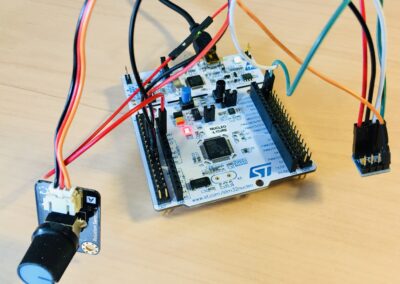 How to connect the potentiometer