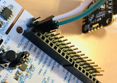 How to connect wires on the MB1136 (I2C)